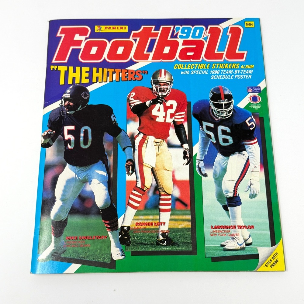 Panini Football Sticker Album NFL The Hitters‎ Collectible Book Incomplete